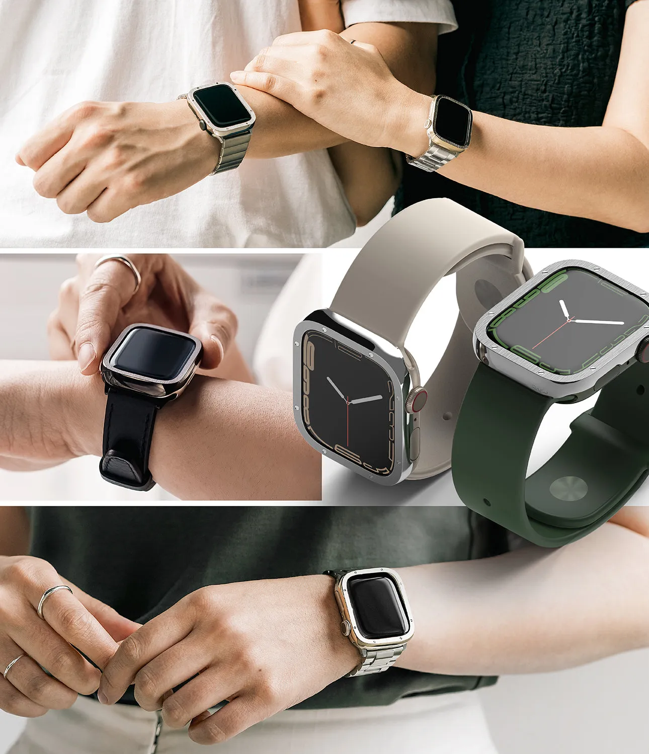 Apple Watch Series (41mm) | Premium Bezel Styling Hairline Bolts Design