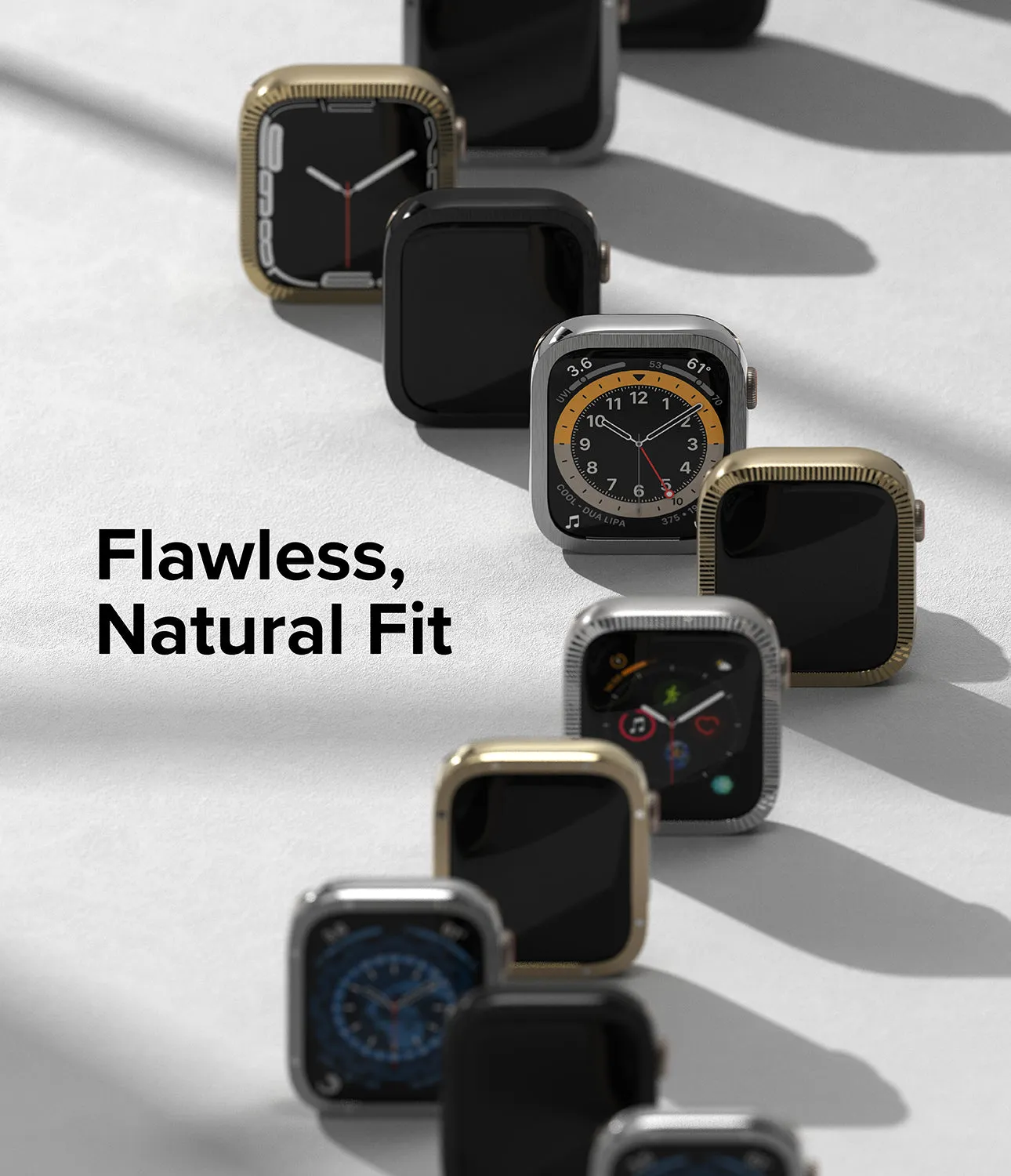 Apple Watch Series (41mm) | Premium Bezel Styling Hairline Bolts Design