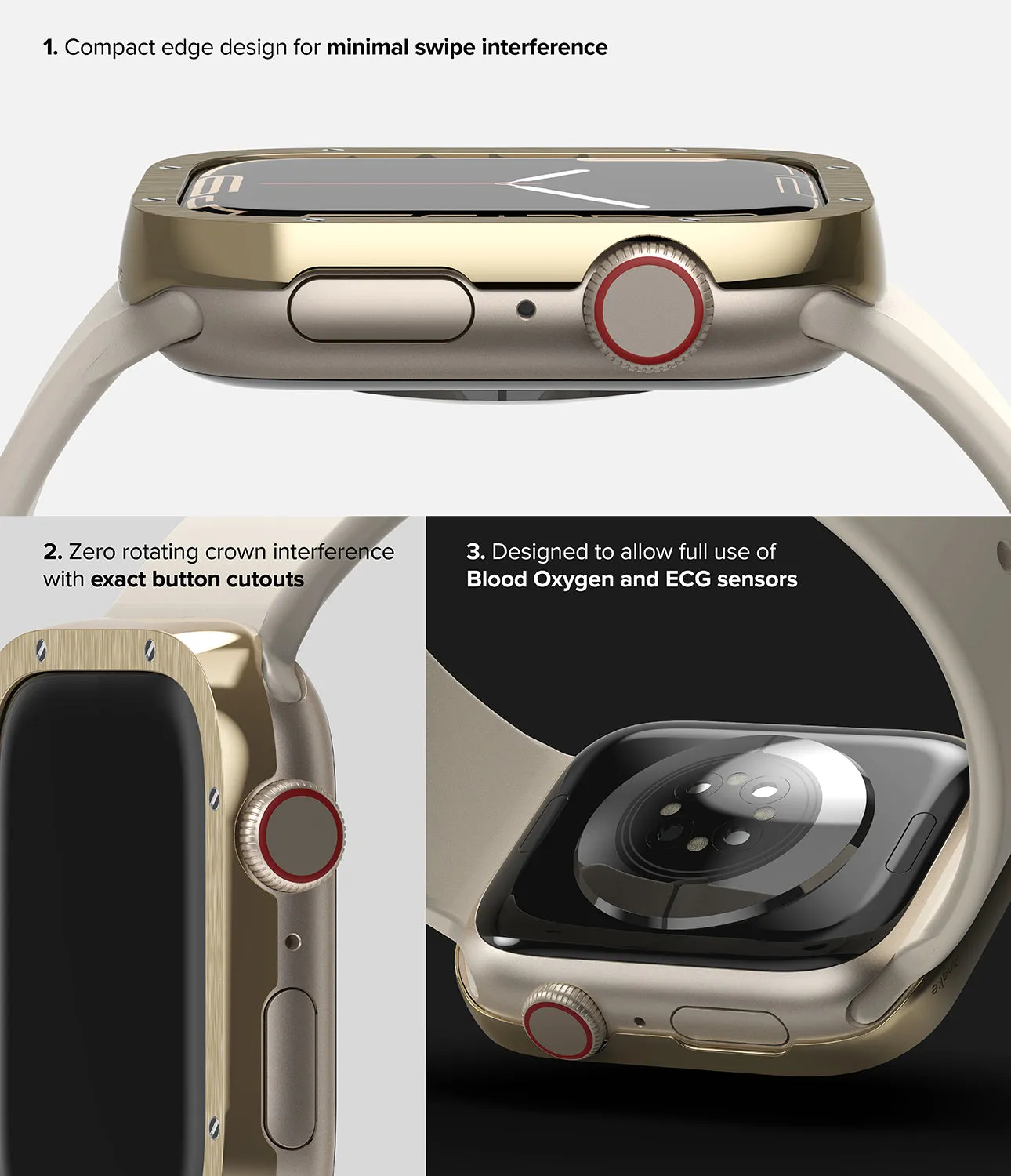 Apple Watch Series (41mm) | Premium Bezel Styling Hairline Bolts Design