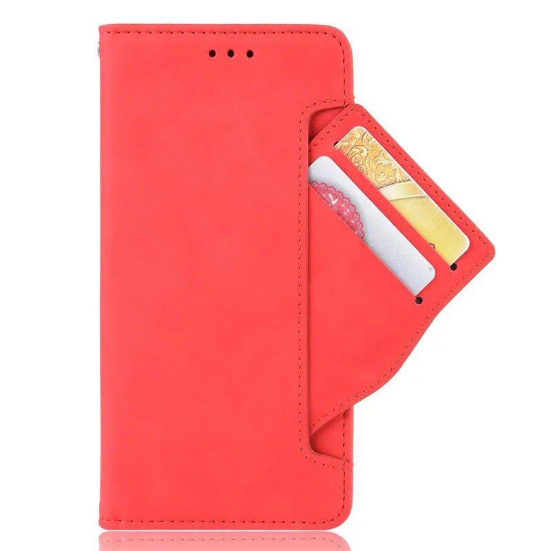 Black Flip Card Slot Wallet Shockproof Phone Case for OnePlus 7T