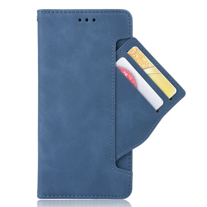 Black Flip Card Slot Wallet Shockproof Phone Case for OnePlus 7T