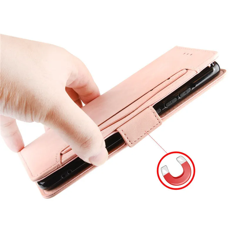 Black Flip Card Slot Wallet Shockproof Phone Case for OnePlus 7T