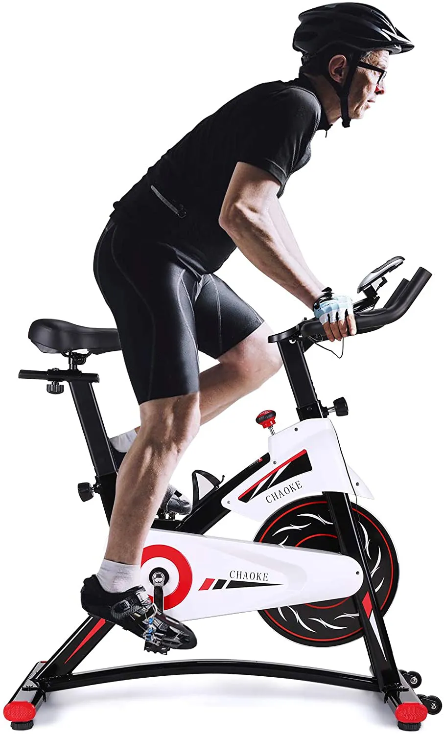 CHAOKE Indoor Cycling Bike – Stationary Exercise Bike with Magnetic Resistance, Quiet Operation, Heavy Flywheel, Comfortable Seat, and Digital Monitor for Home Cardio Workout (New Version).