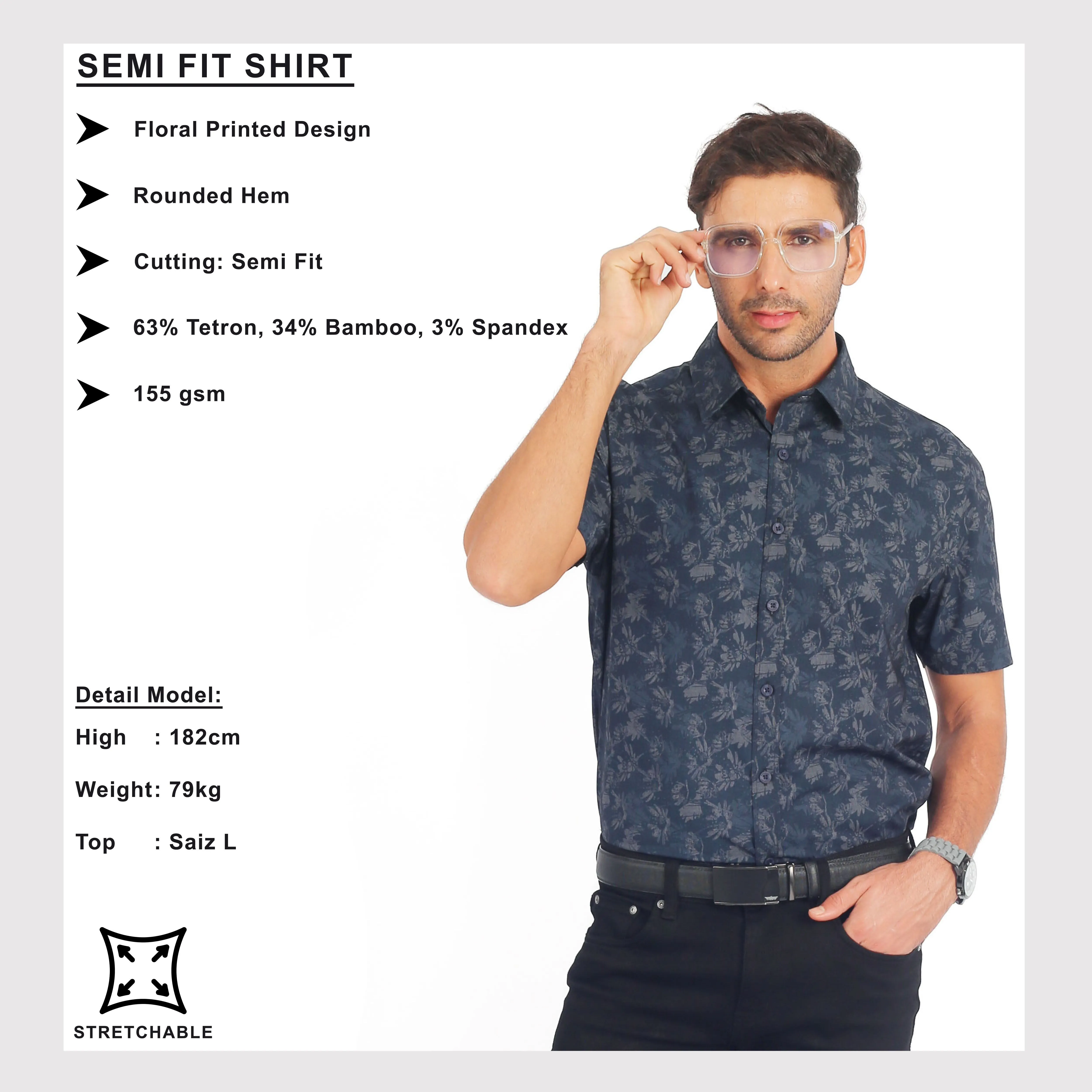 EXHAUST SHORT SLEEVE SHIRT [SEMI FIT] 1697