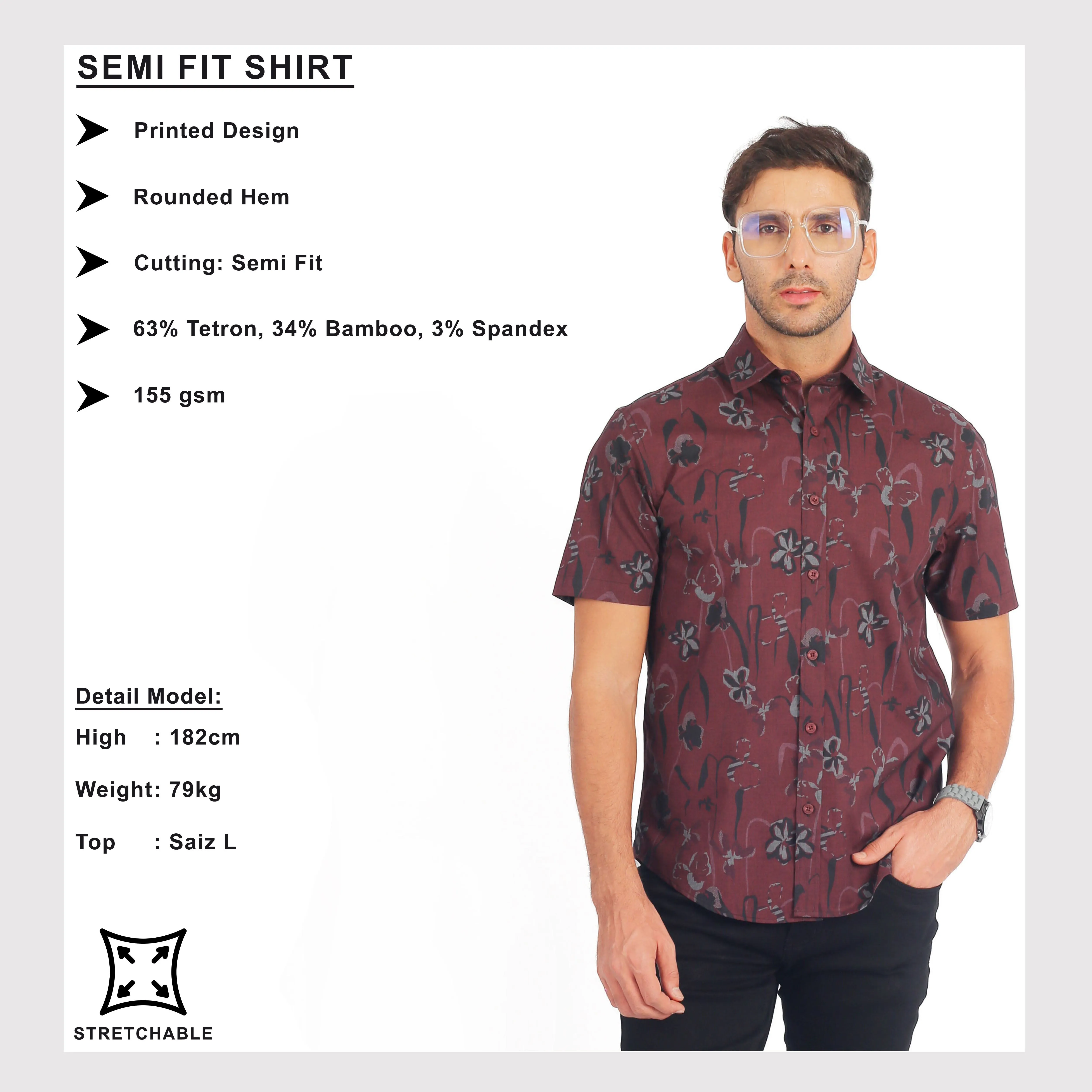 EXHAUST SHORT SLEEVE SHIRT [SEMI FIT] 1741