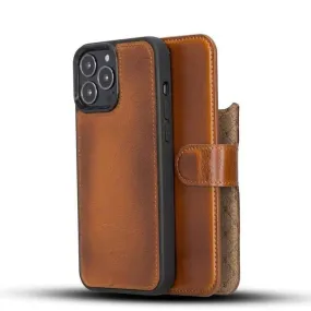 Gary Detachable Leather Wallet Case For Apple IPhone 13 Series (Set of 2)