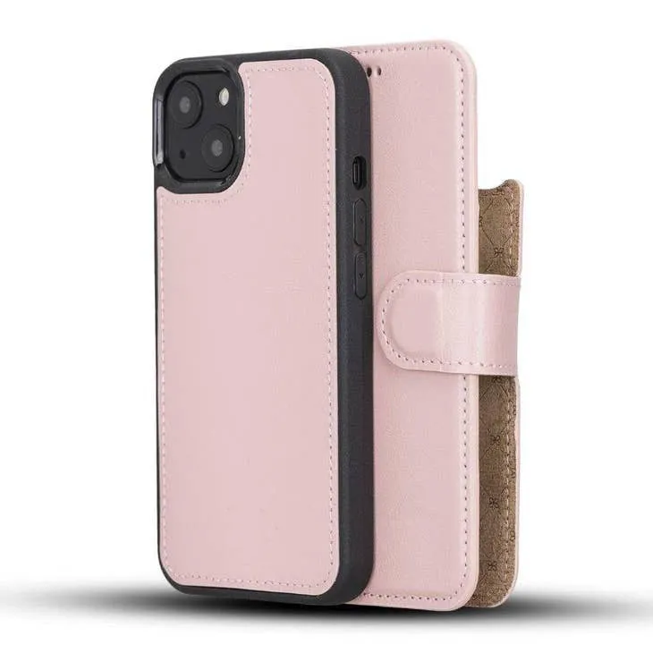 Gary Detachable Leather Wallet Case For Apple IPhone 13 Series (Set of 2)