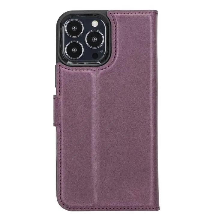 Gary Detachable Leather Wallet Case For Apple IPhone 13 Series (Set of 2)