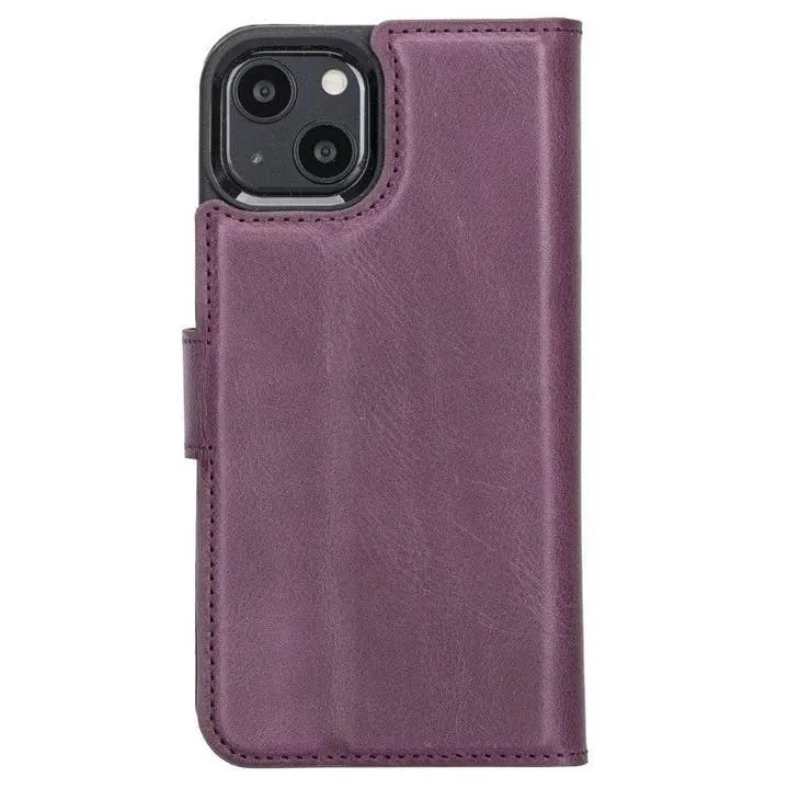 Gary Detachable Leather Wallet Case For Apple IPhone 13 Series (Set of 2)