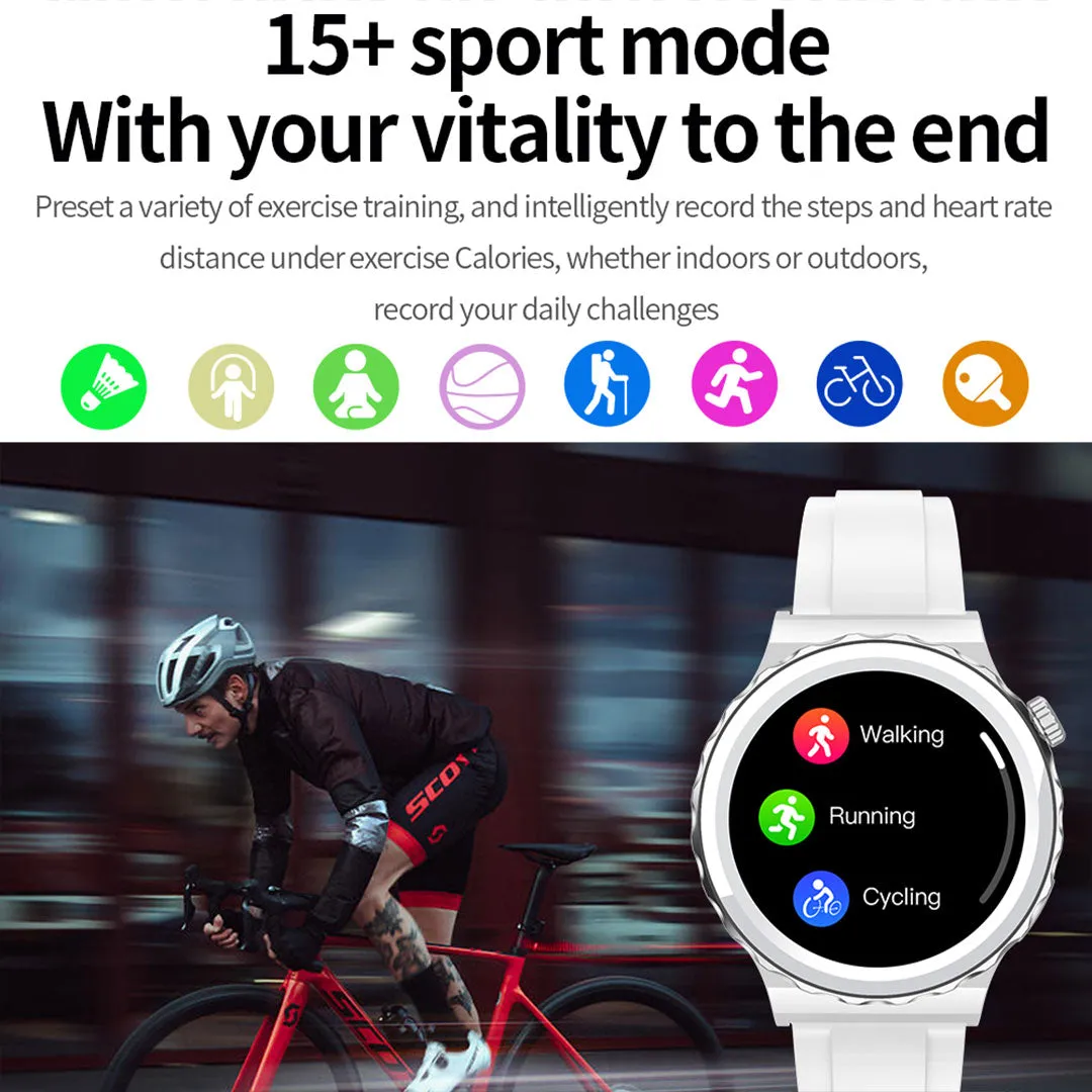 RollsTimi RT23 Women's Smartwatch with Ceramic Watchband Fitness Tracker Sports Luxury Smart Watches for Men Bluetooth Calls