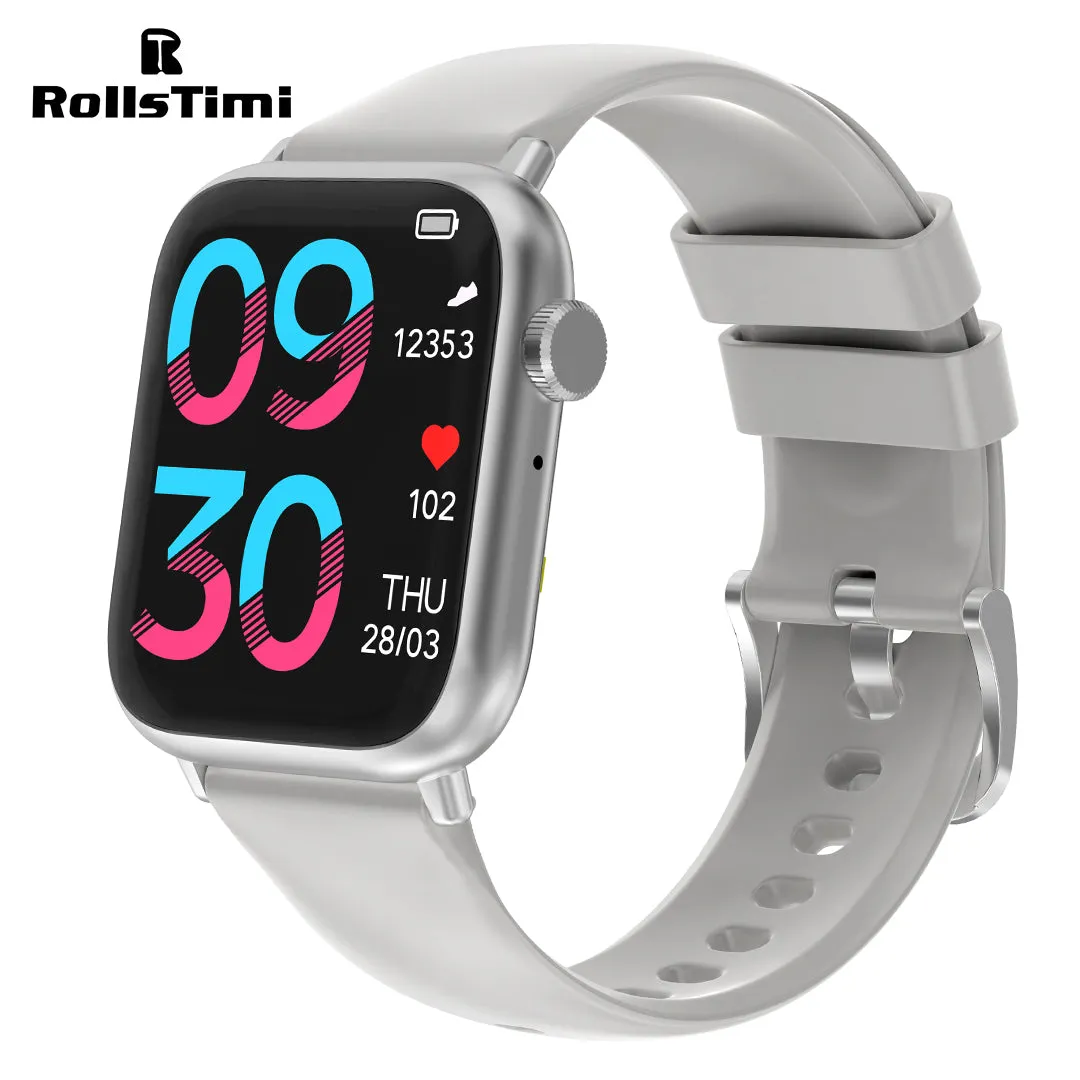 RollsTimi RT89 Women's Luxury Smartwatch Sports Fitness Tracker Fashion Waterproof Smart Watches for Men, Bluetooth Calls, Heart Rate Blood Pressure Monitoring