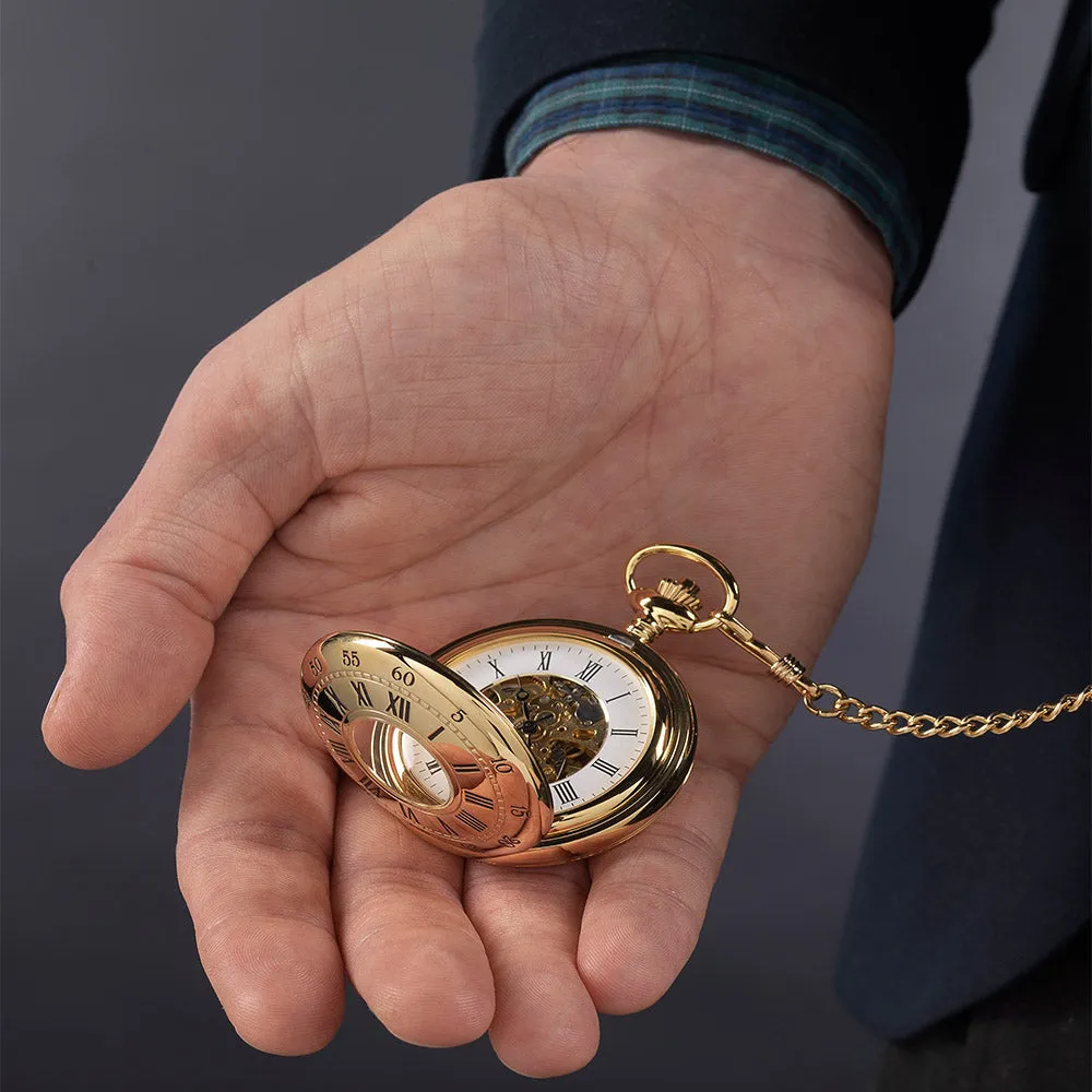 Royal Observatory Greenwich John Harrison's H4-Inspired Gold Pocket Watch