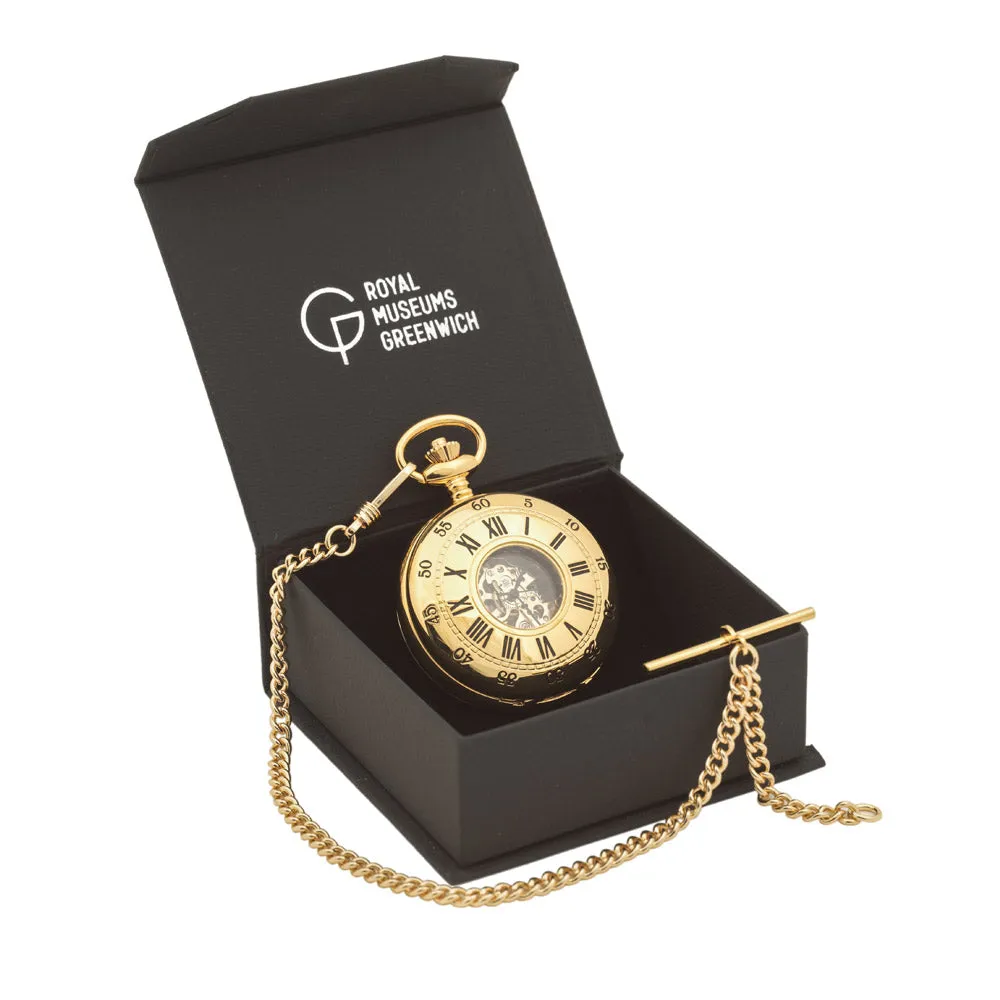 Royal Observatory Greenwich John Harrison's H4-Inspired Gold Pocket Watch