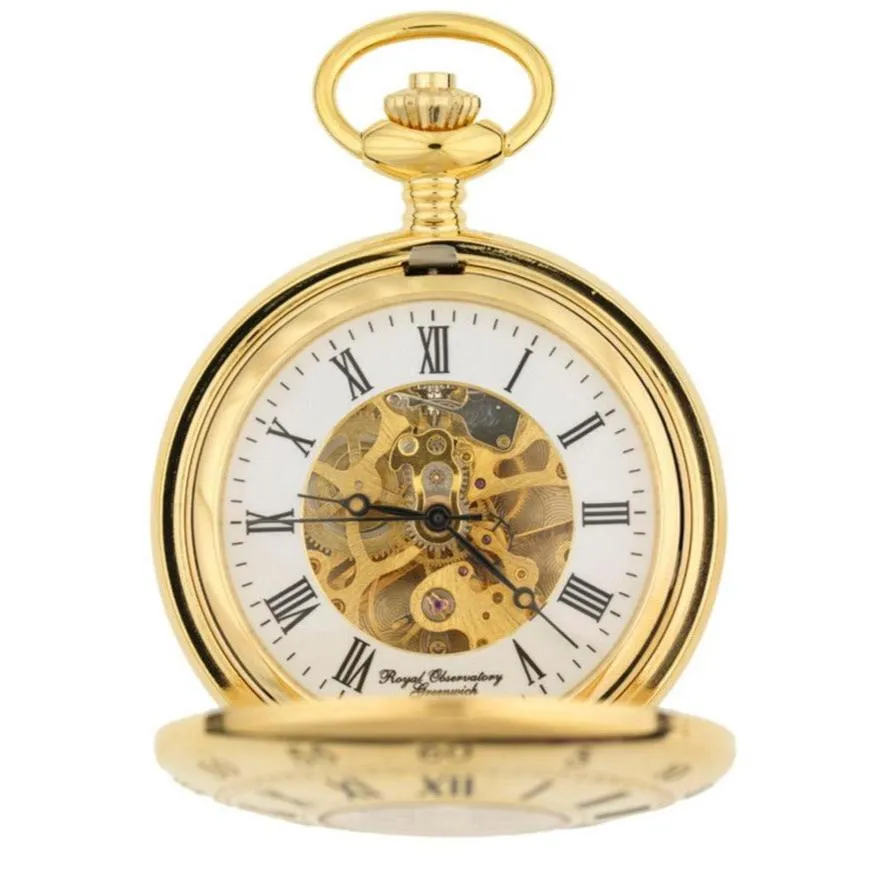 Royal Observatory Greenwich John Harrison's H4-Inspired Gold Pocket Watch